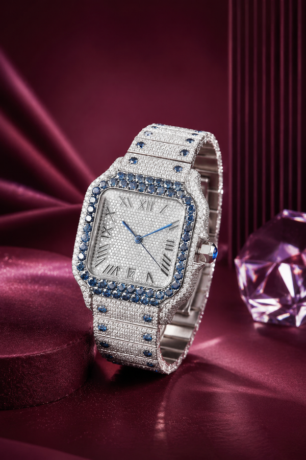 Reloj Santana Full Diamante — Plata 925 con Moissanita